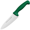 Нож поварской L 15см, общая L 29см зеленый, нерж.сталь