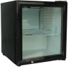 Шкаф холодильный,   52л, 1 дверь стекло, 1 полка, +10С, стат.охл., черный, R600a