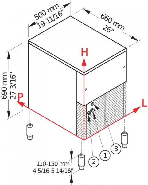 Льдогенератор для гранулированного льда BREMA GB 902W