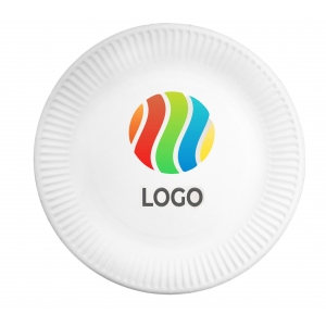 Тарелки бумажные с логотипом