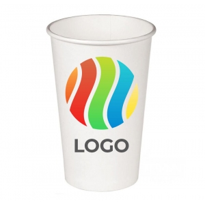 Стаканы бумажные для холодных напитков с логотипом Классика-Опт 125406