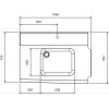 Столешница-вставка для машин посудомоечных купольных ELECTROLUX BHHPIB10R