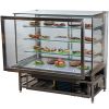 Витрина холодильная напольная Технобалт Вена 1,25 ПСВ кондитерская холодильная отдельностоящая RAL 9006
