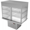 Витрина холодильная встраиваемая, L1.50м, +4/+8С, нерж.сталь, 2 полки решетчатые, закрытая, LED подсветка