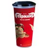 Стакан пластиковый для напитков «Фердинанд», 0.5л, крышка