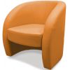 Кресло Глобус, мягкое, обивка экокожа II категории оранжевая