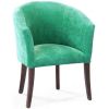 Кресло Бордо, мягкое, обивка ткань II категории зелёная