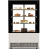 Витрина холодильная напольная, вертикальная, кондитерская, L1.25м, 3 полки, +1/+10С, дин.охл., белая (RAL 9016), стекло фронтальное прямое