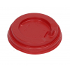 Крышка для стакана 200-250мл D 80мм пластик красный с носиком