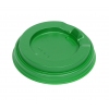 Крышка для стакана 200-250мл D 80мм пластик зеленый с носиком