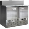 Стол холодильный для пиццы Финист СХСнпцг-700-2 (1000х700х1060) (5GN1/6 с крышкой) гранит серый