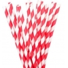 Трубочки для напитков бумажные D 6мм L 197мм полоска красный/белый SHUCHENG COUNTY ANCHENG BAMBOO &WOOD 445