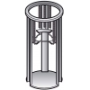 Диспенсер для тарелок встраиваемый, нейтральный, L0.46м, 1 цилиндр 50шт. (D190-260мм), нерж.сталь