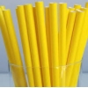 Трубочки для напитков бумажные D 6мм L 197мм жёлтые