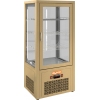 Витрина холодильная настольная, вертикальная, L0.48м, 3 полки, +4/+10С, дин.охл., бежевая, 4-х стороннее остекление