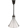 Лампа-мармит подвесная, абажур D270мм серебристый, шнур регулируемый черный