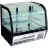 Витрина холодильная настольная, горизонтальная, L0.70м, 2 полки, +3/+8С, черная, стекло фронтальное гнутое