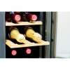 Шкаф холодильный для вина,  12бут. (35л), 1 дверь стекло, 5 полок, ножки, +10/+18с, стат.охл., чёрный, термоэлектрический