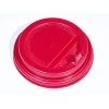Крышка для стакана 300-500мл D 90мм пластик красный с носиком