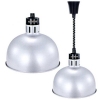 Лампа-мармит подвесная, абажур D290мм серебряный, шнур регулируемый черный