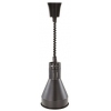 Лампа-мармит подвесная, абажур D175мм черный, шнур регулируемый черный