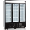 Шкаф холодильный для напитков, 1329л, 3 двери стекло, 15 полок, ножки+ролики, +2/+10С, дин.охл., белый, R290a, LED, канапе