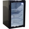 Шкаф холодильный для напитков,   68л, 1 дверь стекло, 3 полки, 0/+10С, стат.охл., черный, R600a