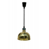 Лампа-мармит подвесная, абажур D290мм латунь, шнур регулируемый черный