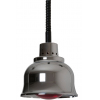 Лампа-мармит подвесная, абажур D225мм хромированная медь, шнур регулируемый черный, лампа красная
