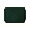 Поднос столовый с ручками L 41,5см w 30,5см прямоугольный, полистирол темно-зеленый