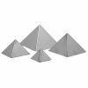 Форма кондитерская «Пирамида» набор (6шт) D 9см H 6см нерж.сталь MATFER 04144541
