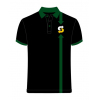 Рубашка ПОЛО р-р XS (44) короткие рукава черная с зеленой стрелкой Сайнтекс Поло SUB зел/стр XS (44)