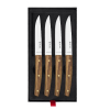 Набор ножей для стейка 4 предмета, ручки из оливы с латунными заклепками 43700.ST06000.004