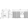 Стол холодильный ПОЛЮС T70 M3-1 (3GN/NT CARBOMA) с бортом (0430-2 корпус нерж 3 двери)