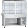 Прилавок-витрина холодильный напольный ABAT ПВВ(Н)-70КМ-С-03-НШ Аста столешница нерж.