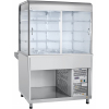 Прилавок-витрина холодильный напольный ABAT ПВВ(Н)-70КМ-С-02-НШ Аста столешница нерж.