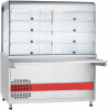 Прилавок-витрина холодильный напольный ABAT ПВВ(Н)-70КМ-С-01-НШ Аста столешница нерж.