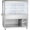 Прилавок-витрина холодильный напольный ABAT ПВВ(Н)-70КМ-С-01-НШ Аста столешница нерж.