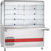 Прилавок-витрина холодильный напольный, L1.50м, +5/+15С, краш.оцинк., поверхность холодильная, стол холодильный +5/+12С, направляющие, стол.нерж