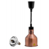 Лампа-мармит подвесная, абажур D185мм бронзовый, шнур регулируемый черный