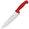 Нож поварской L 20см, общая L 34см, красный, нерж. сталь