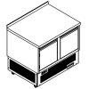 Стол холодильный GASTROLUX СОН2Б-097/1Я1Д/S/Б4.5/К50/DRI