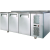 Стол холодильный, L1.63м, борт H60мм, 3 двери глухие, ножки, -2/+10С, серый, дин.охл., агрегат справа, R290, стол.нерж.
