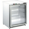 Шкаф холодильный д/напитков (минибар), 140л, 1 дверь стекло, 3 полки, ножки, +2/+8С, стат.охл. с вентилятором, нерж.сталь