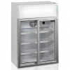Шкаф холодильный д/напитков (минибар), 100л, 2 двери стекло, 3 полки, ножки, +2/+10С, стат.охл.+вент., белый, канапе