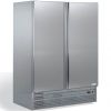 Шкаф холодильный, GN2/1, 1400л, 2 двери глухие, 6 полок, ножки, +2/+8С, дин.охл., нерж.сталь, агрегат нижний