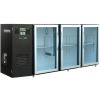 Модуль барный холодильный, 2140х540х850мм, без борта, 3 двери стекло, ножки, +2/+8С, темно-серый, дин.охл., агрегат слева, R134a, RGB
