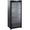 Шкаф холодильный для вина, 211бут.(400л), 1 дверь стекло, 3 полки, ножки, +4/+19С, стат.охл., чёрный