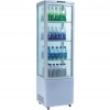 Витрина холодильная напольная, вертикальная, L0.52м, 235л, 3 полки-решетки, 0/+12с, белая
